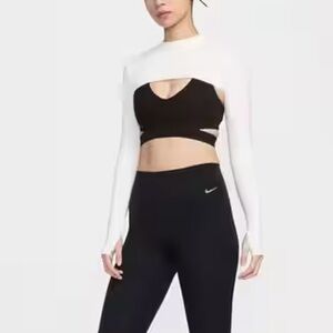 NIKE YOGA LUXE Shrug Bolero Orewood Cream Small Ribbdd